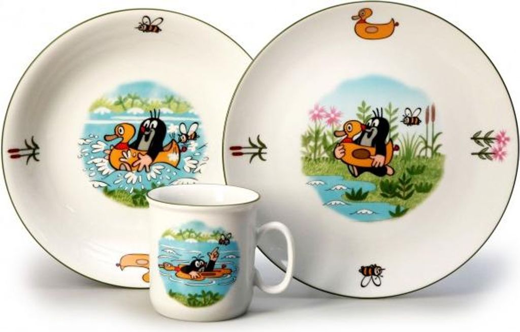 Thun 1794 Krtko a kačička, detská porcelánová súprava, Obrázok produktu 