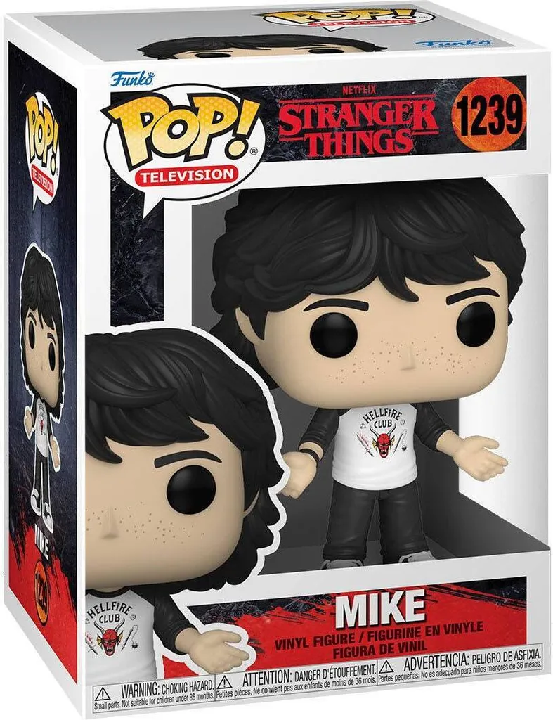 Figurine de collection Mike Stranger Things en vinyle - Statuette TV 9 cm