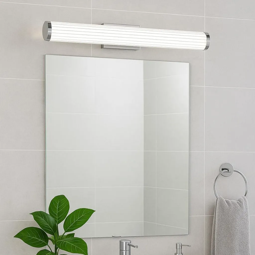 Éclairage miroir LED salle de bain VENA 61cm chrome IP44 lumière variable