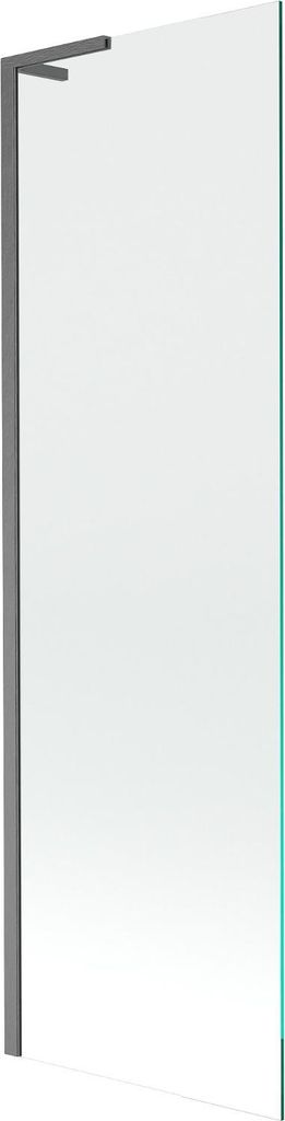 Mexen Next L Duschwand 1-flügelig 60 x 150 cm, transparent, gebürstet in gun gray - 895-060-000-03-00-66