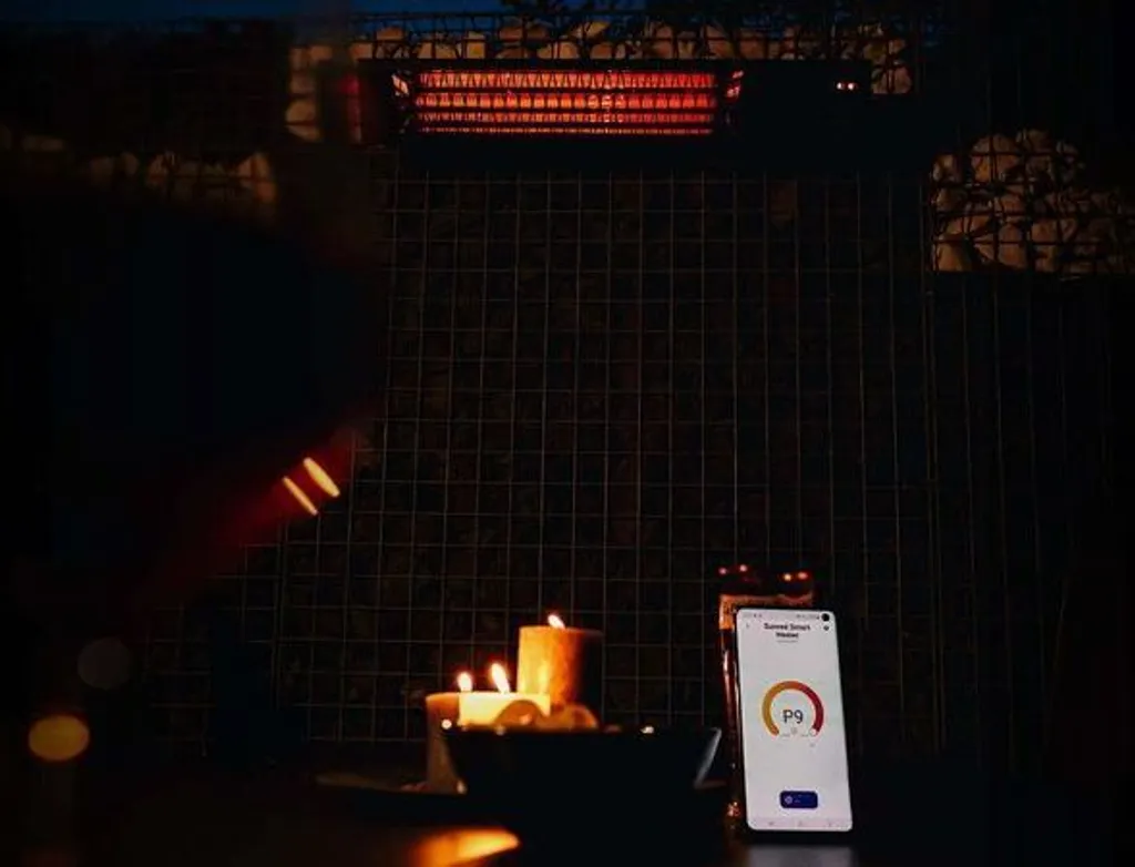 Chauffage Extérieur Triangle Dark Smart 2500W avec Variateur et App - 11