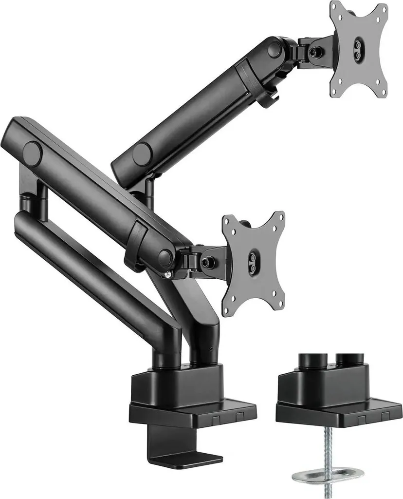 Support de bureau Full Motion pour 2 écrans PC 13-32 pouces - Ergonomie - 4