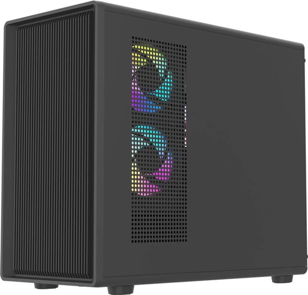 Boîtier PC Micro-ATX Darkflash DB460M Noir pour Montage Setup Compact