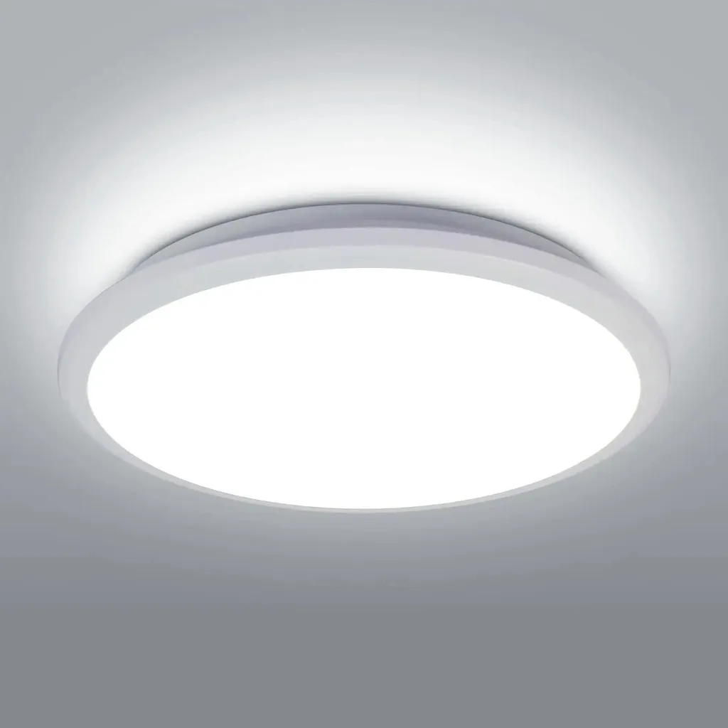 Plafonnier LED étanche IP54 pour salle de bain 24W finit les zones d'ombre