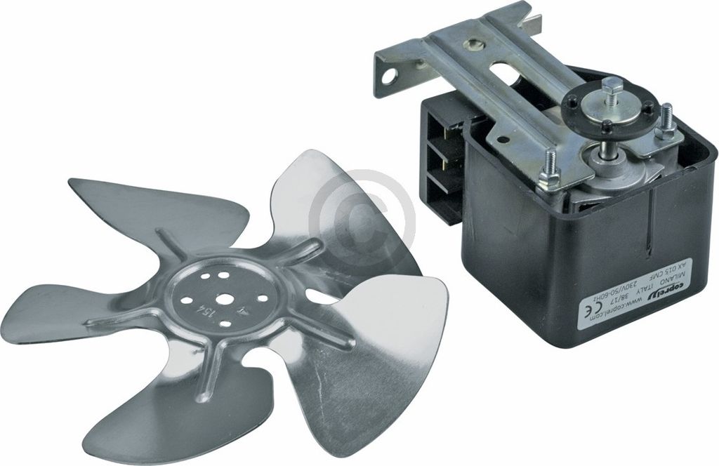 Europart Ventilator Universal 18 Watt 230 Volt klein mit Flügel 150 mm für Kühlschrank Gefrierschrank