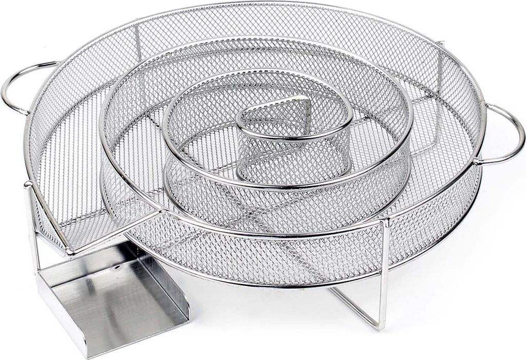 Wiltec BBQ Räucherschnecke aus Edelstahl 16x5cm, Brennzeit Produktbild 1