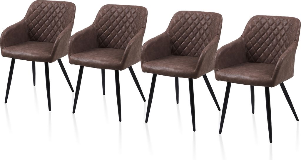 CLIPOP Chaises de salle à manger, lot de 4 chaises de Image du produit 