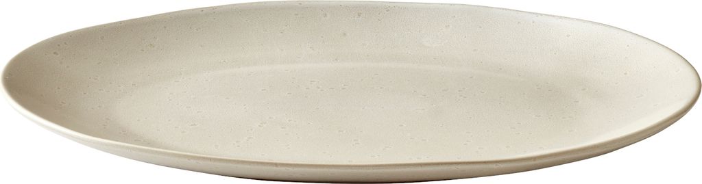 Bitz Steingut einfarbig Platte 22,5x30 cm cremewei