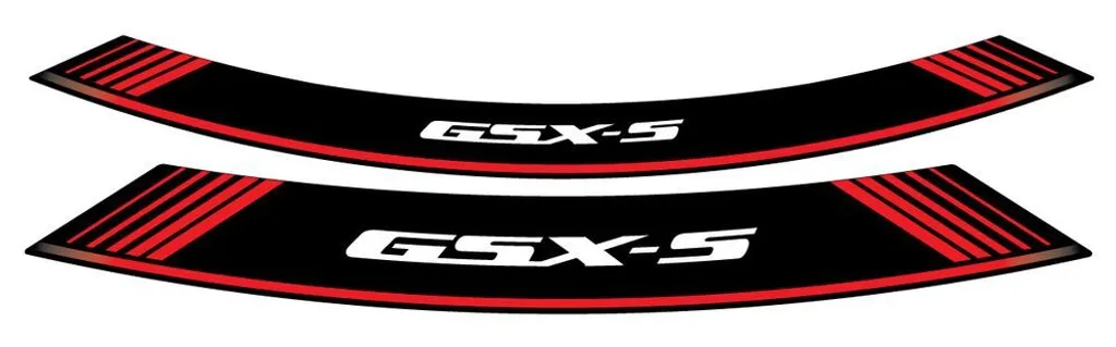 Kit Déco Jantes Moto Rouge PUIG 9442R pour Suzuki GSX-S1000 Sportive