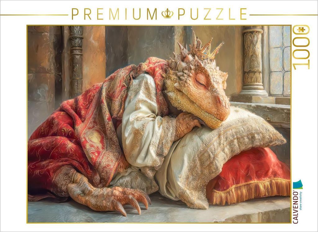 CALVENDO Puzzle Drachen | 1000 Teile Lege-Größe 64x48cm Foto-Puzzle für glückliche Stunden