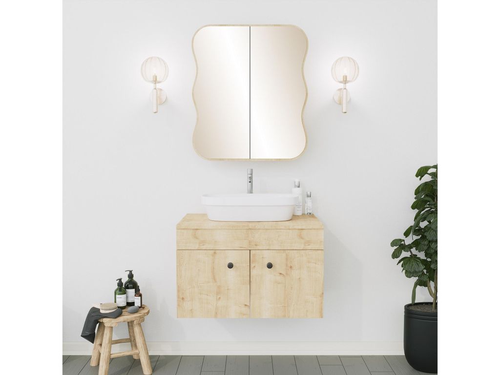 Skye Decor, Day Dream - Oak, Badezimmerschrank, Eiche, 12 x Produktbild 3