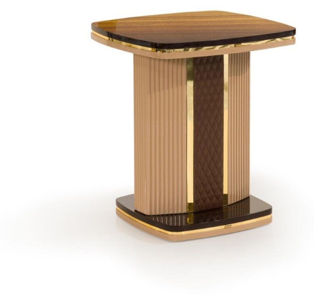 Robuster Brauner Beistelltisch Stilvolle Arbeitszimmer Kaffeetische