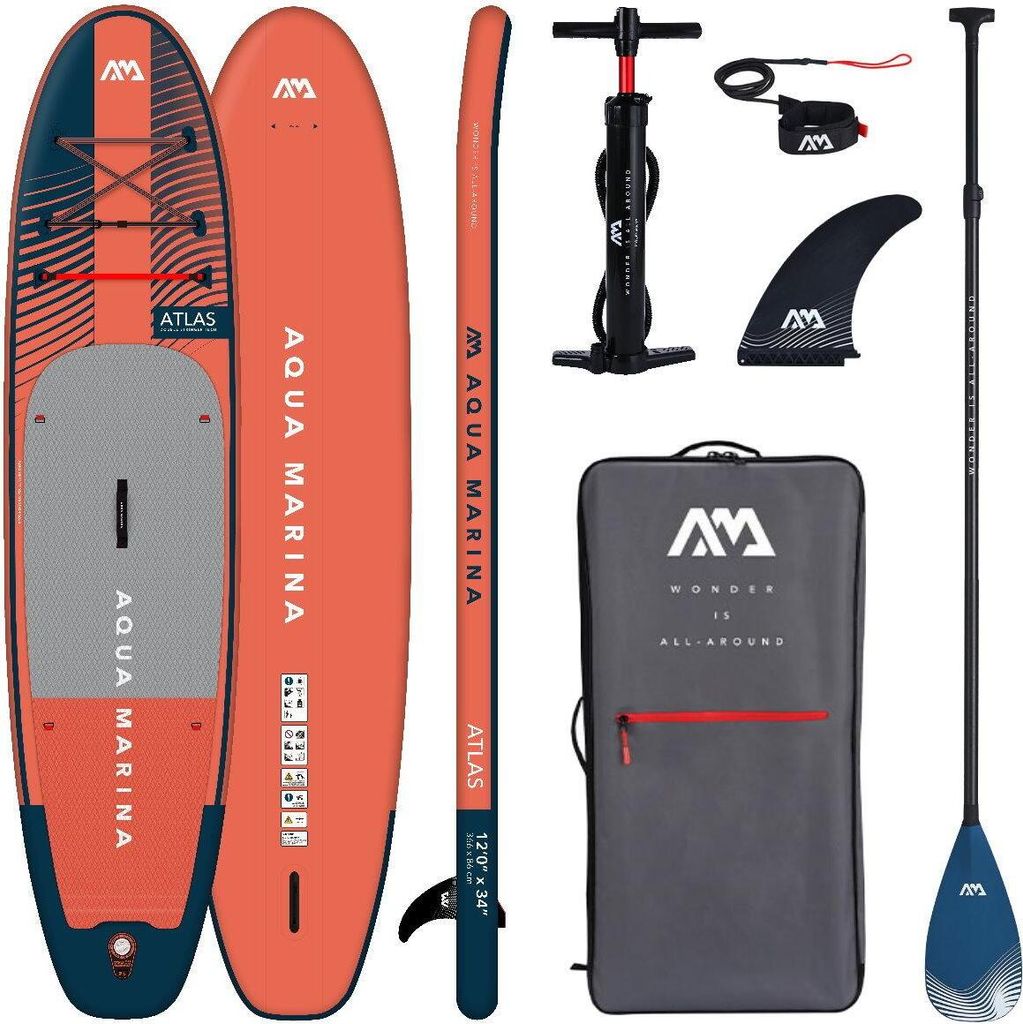 AQUA MARINA ATLAS 12.0 iSUP Board Set aufblasbar Stand Up Produktbild 