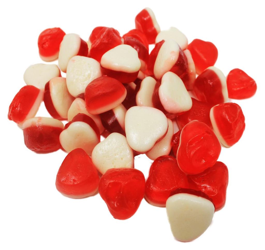Cuori di gelatina di frutta alla fragola con ripieno di Immagine del prodotto 