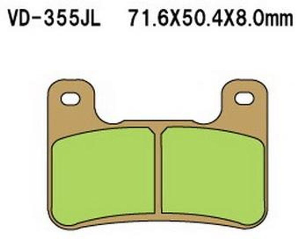 Sifam VESRAH Bremsbeläge für Motorräder, vorne 233955