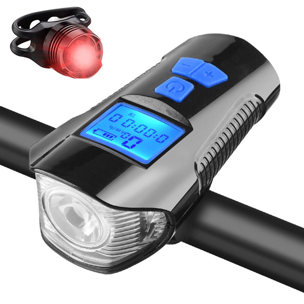 USB Fahrradlampe LED Fahrrad Licht Fahrradbeleuchtung Fahrad Scheinwerfer Lampen 