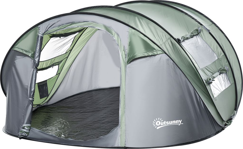 Outsunny Zelt für 4-5 Personen Campingzelt mit Heringen Produktbild 1