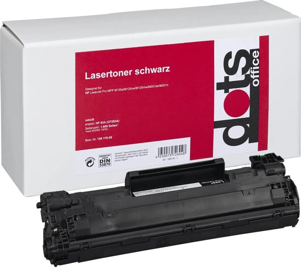 Cartouche Toner Noir CF283A compatible HP 83A pour Imprimante Laser Pro