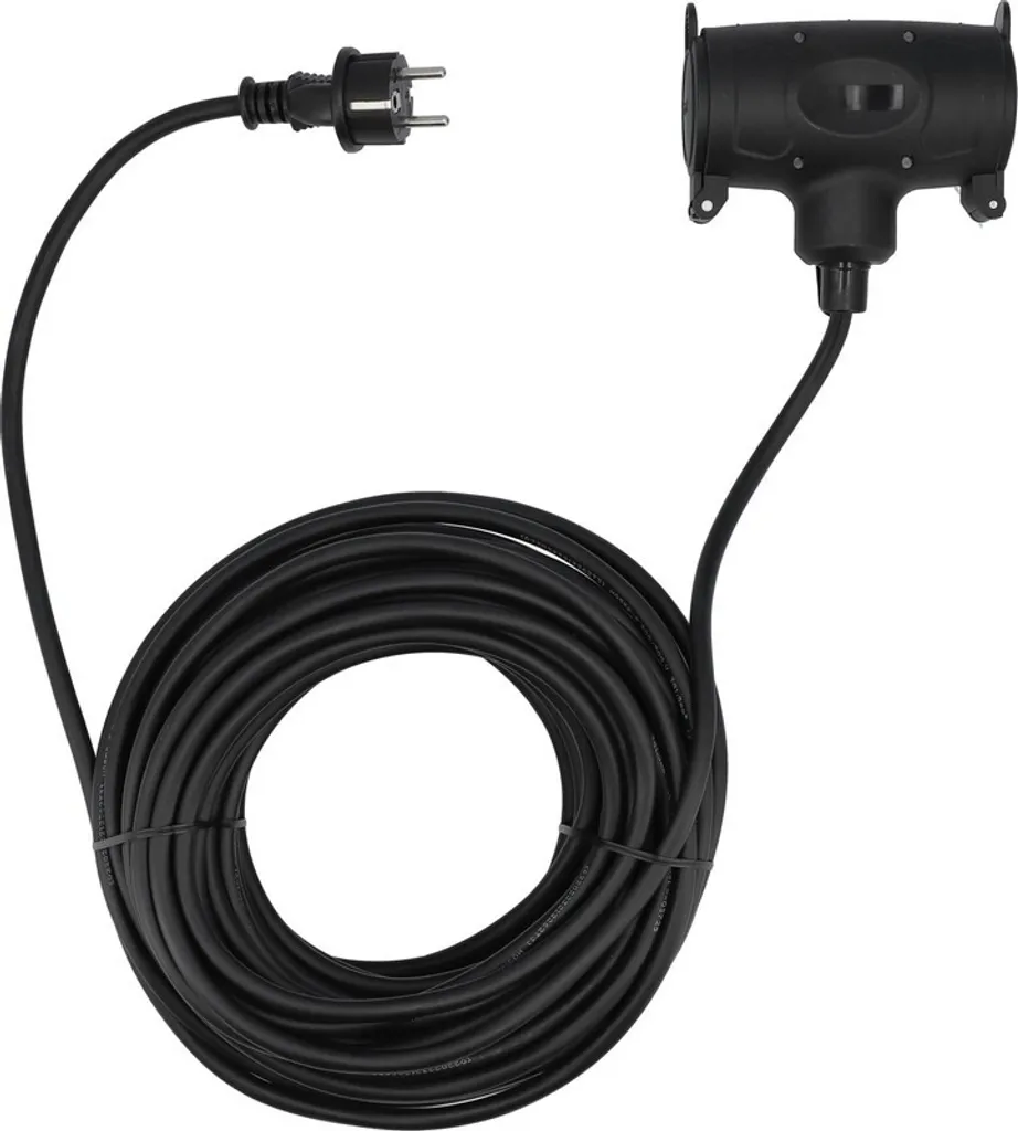 Rallonge électrique Yato Type F 25m - Câble pro 2G 1.5mm2 - Noir