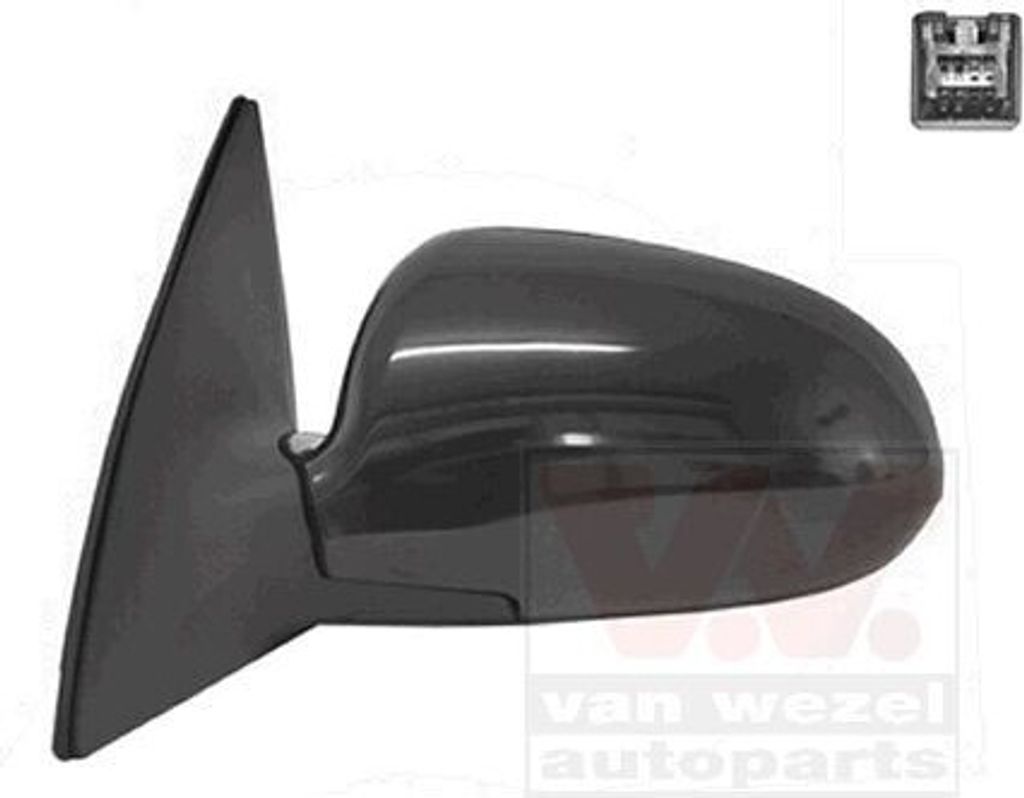 VAN WEZEL 8207807 Außenspiegel Seitenspiegel Links für HYUNDAI i30 (FD) Konvex Beheizt