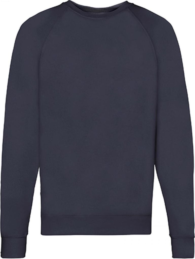 Fruit of the Loom 62-138-0 | Herren Lightweight Raglan Sweat / Belcoro Garn - Farbe: Deep Navy - Größe: L