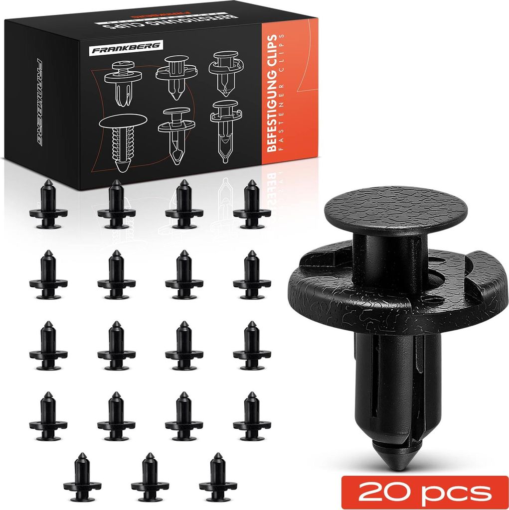 Frankberg 20x Befestigungsclips Stoßstange für Nissan Almera Juke Note Infiniti FX Q70