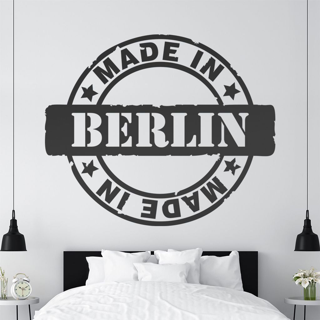 KIWISTAR Berlin - Old School Retro Logo Wandtattoo in 6 Größen - Wandaufkleber Wall Sticker - Dekoration, Küche, Wohnzimmer, Schlafzimmer, Bade...