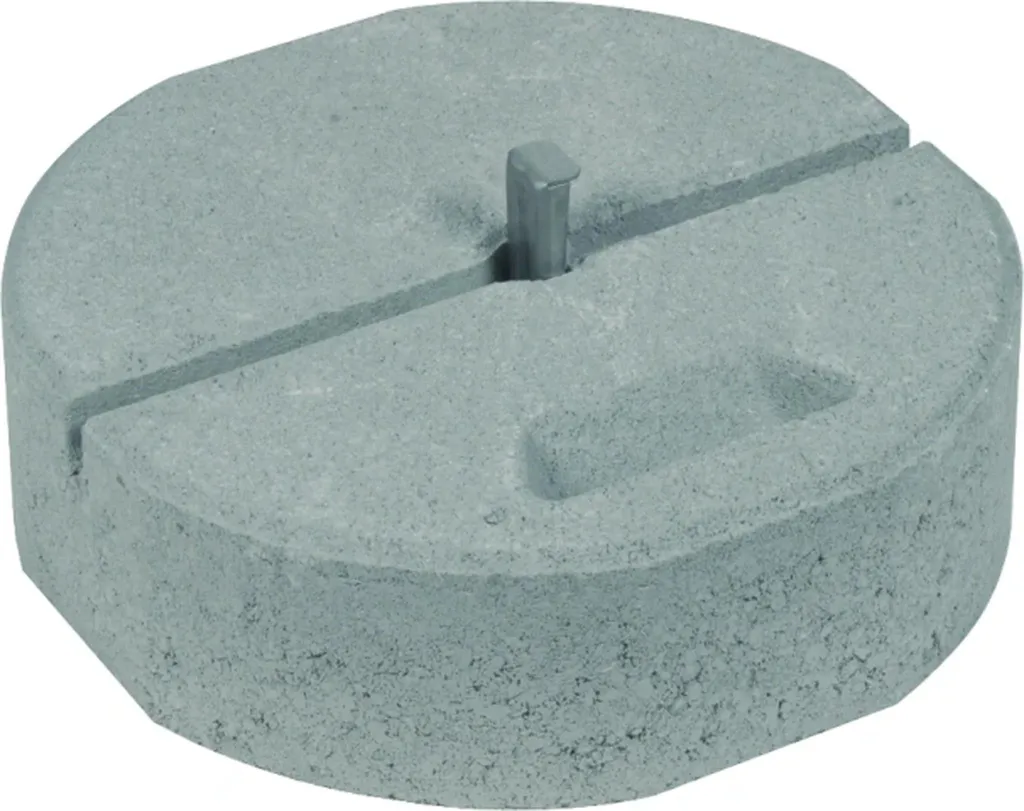Fixation stable pour barre de capture D16 avec socle béton DEHN 17 kg