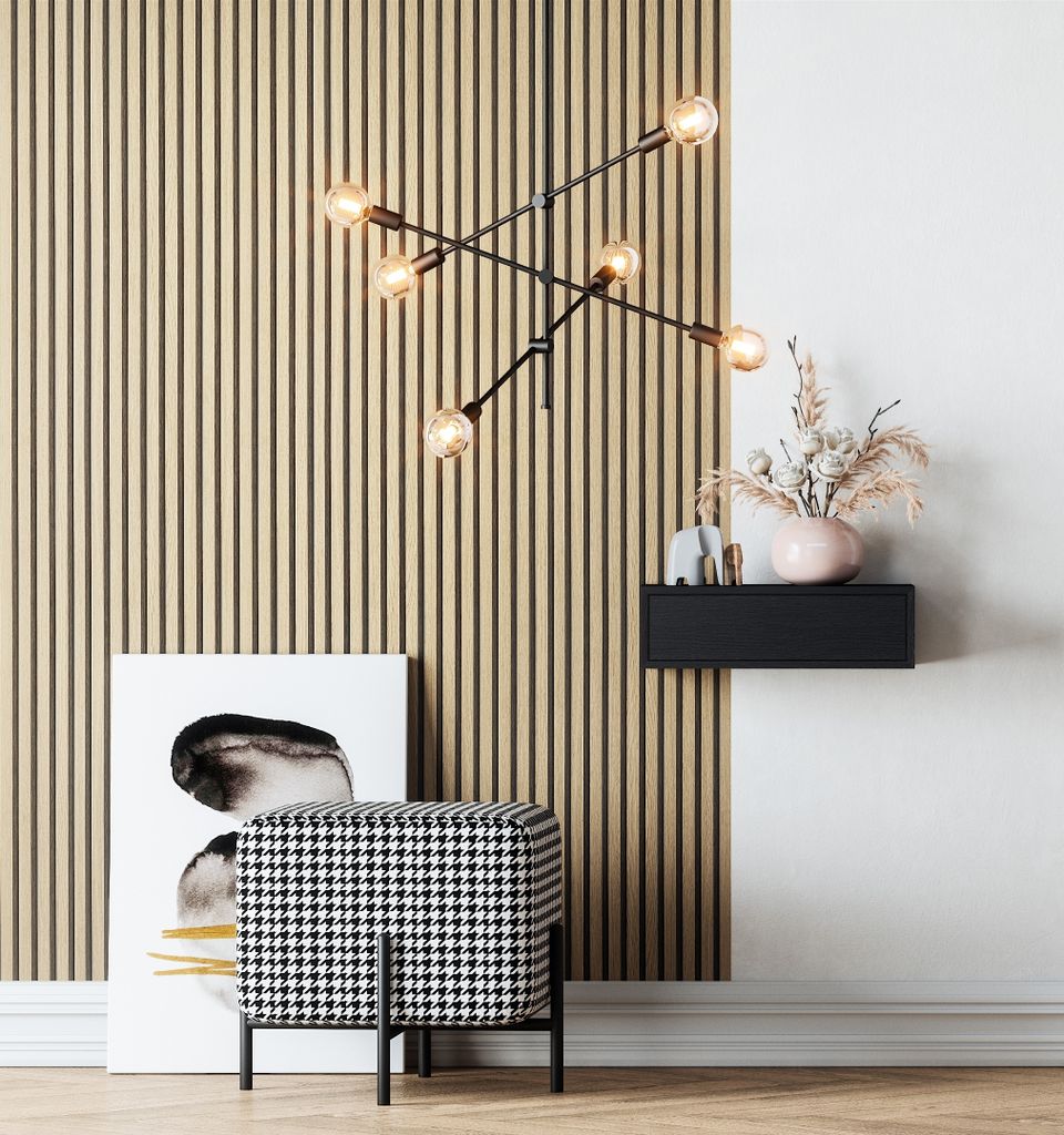 NEWROOM Tapete Braun Vliestapete Holz - Holztapete Skandi Produktbild