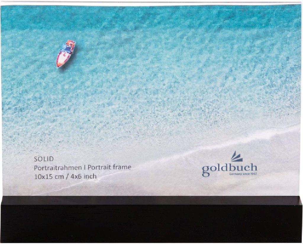 Goldbuch Acryl-Fotorahmen Solid 10x15 cm schwarz Produktbild 