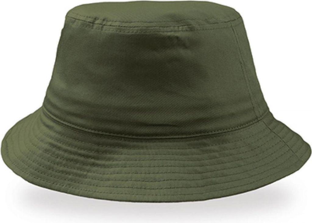 Atlantis BUCO | Bucket Baumwolle Hat / Sommer Hut - Farbe: Olive - Größe: One Size