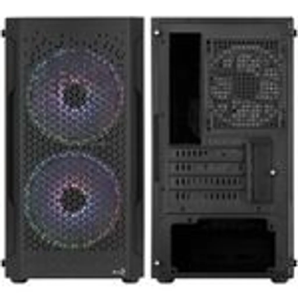 Case AeroCool Mini Trinity v3 Nero - Micro ATX Gaming Case RGB - 12