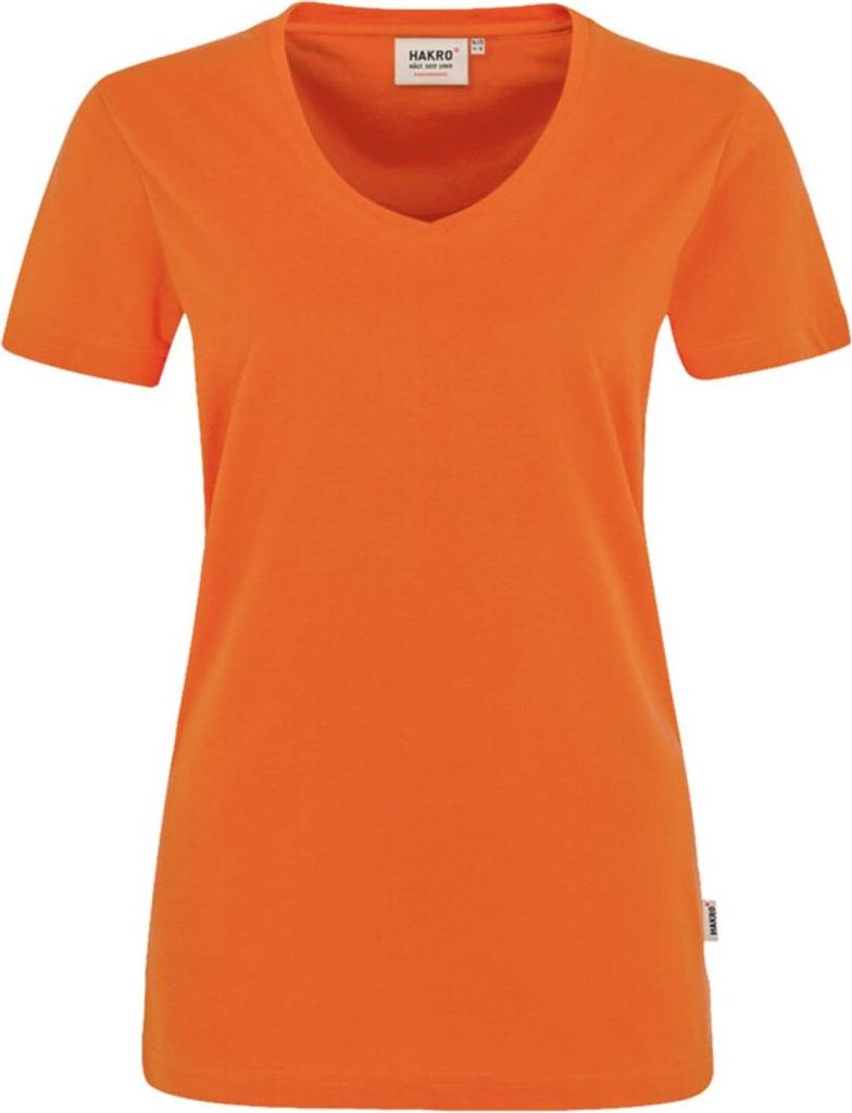 Women-V-T-Shirt Performance - Orange - Größe 5Xl