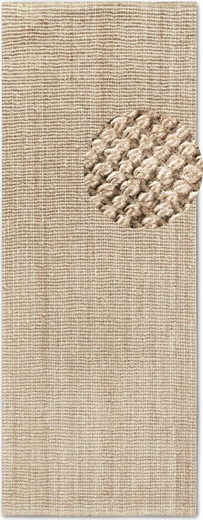 A close-up view of a textured rug.