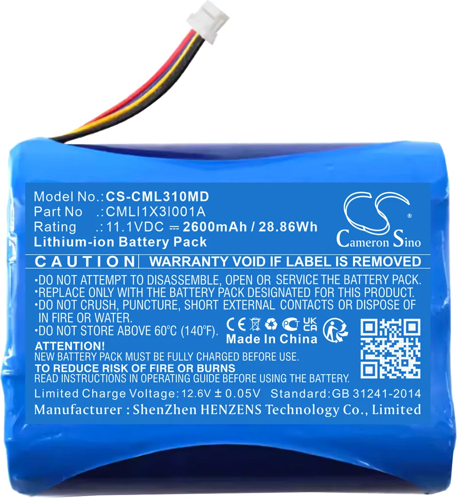 Batterie Rechargeable pour Comen Synhas remplace CMLI1X3I001A 11.1V