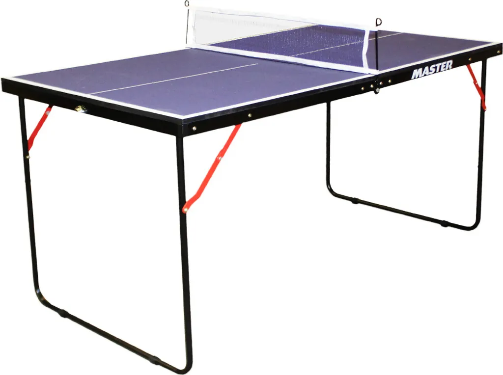 Mini table de ping-pong MASTER Midi pour enfant et adulte format compact bleu