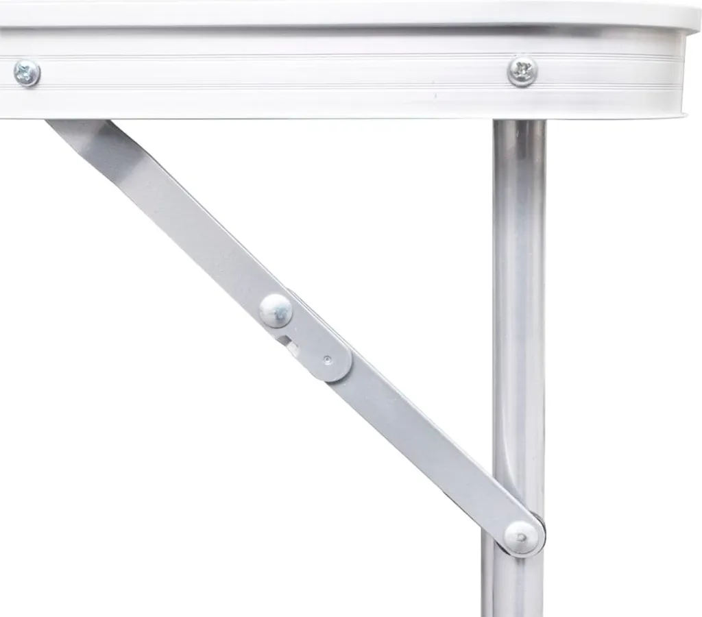 Table d'appoint pliante 80 x 60 cm idéale pour balcon, camping et repas