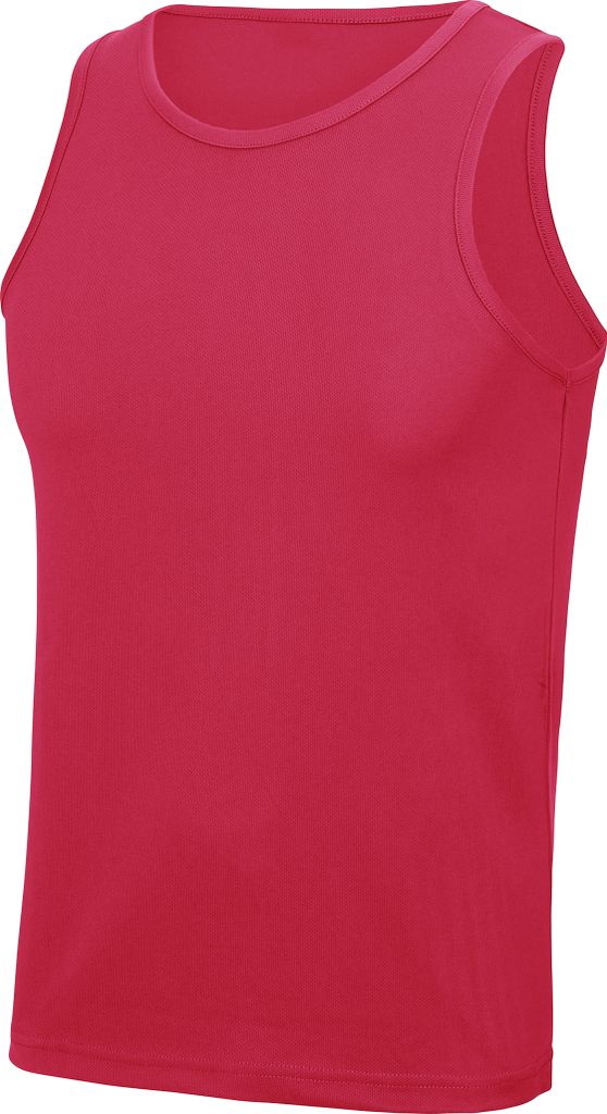 Just Cool JC007 | Cool Vest Tank Top Sport T-Shirt - WRAP zert. Herstellung - Farbe: Hot Pink - Größe: M