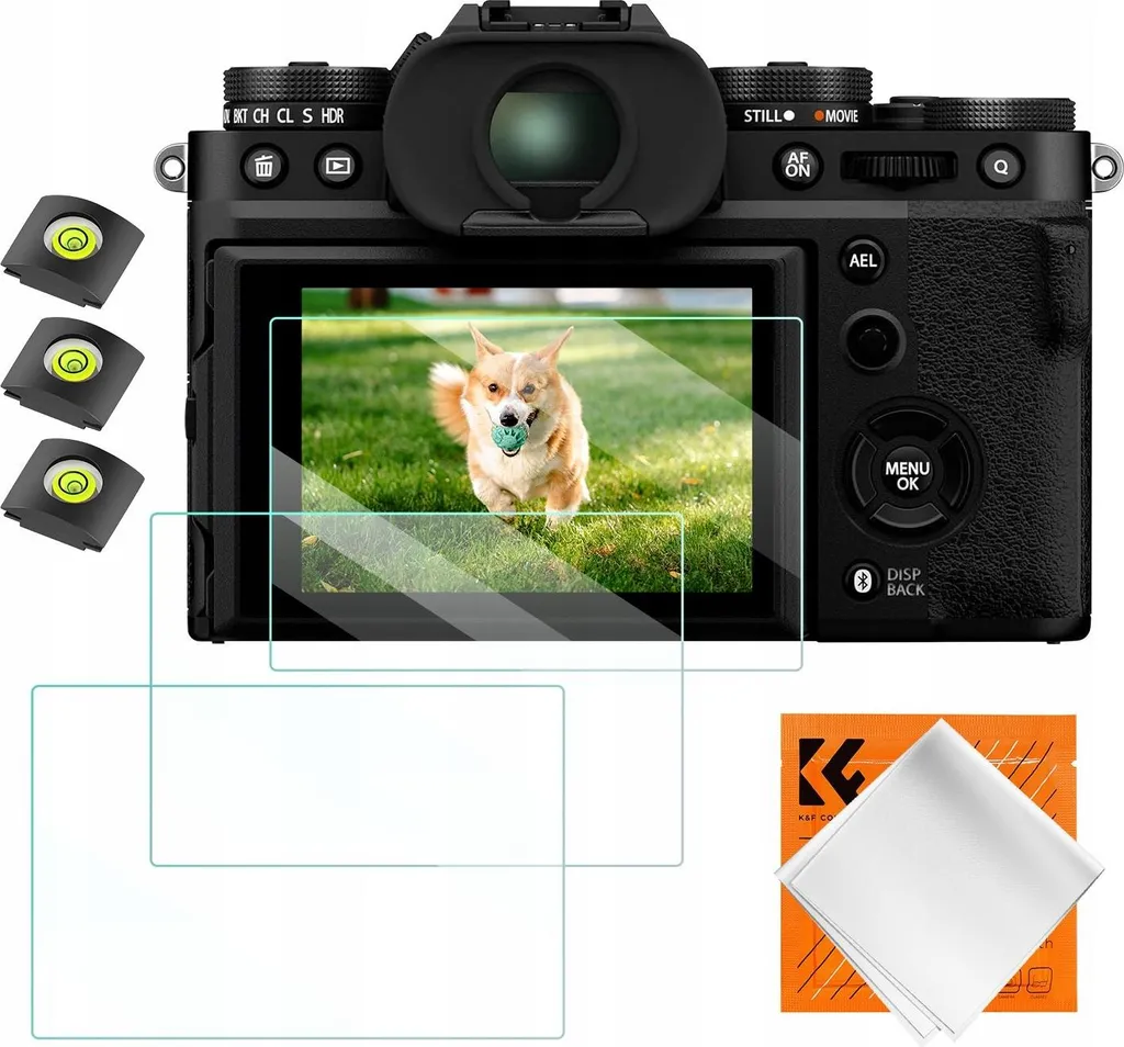 Lot de 6 Films en Verre Trempé 9H et Anti-froid pour Appareil Photo X-T5