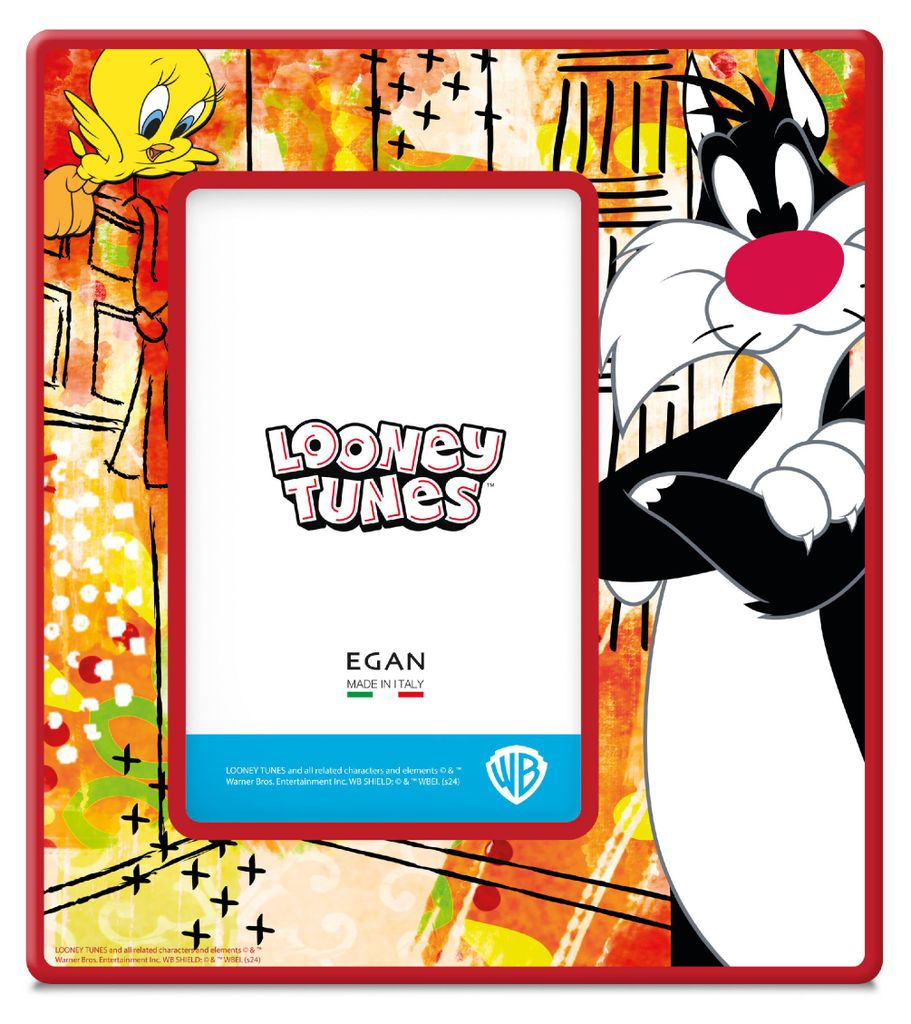 Sylvester und Tweety Bird Fotorahmen 12x13 cm ( int. 7x10)