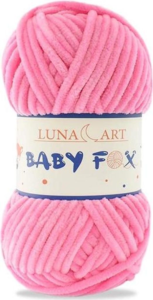 Luna Art Baby Fox Wolle 100% Polyester, Rosa, Kuschelige Kinderbekleidung