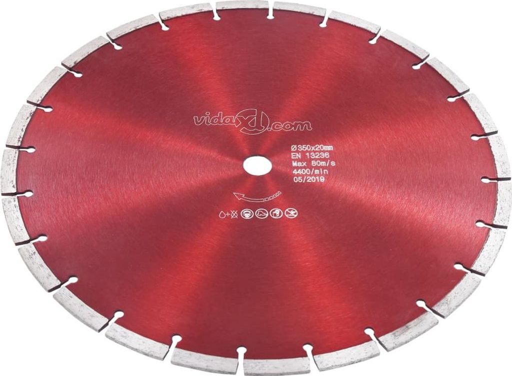 vidaXL Diamant-Trennscheibe Stahl 350 mm Produktbild 