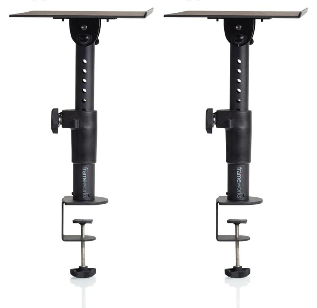 Gator Frameworks Clamp-On Studio Monitor Stand GFWSPKSTMNDSKCMP