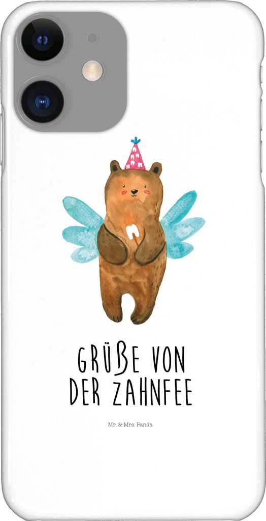 Mr. & Mrs. Panda Iphone 11 Handyhülle Bär Zahnfee - Weiß - Geschenk, Teddybär, Cover, Milchzahn, Hülle, Smartphone, Fee, Handy Schutzhülle, E...