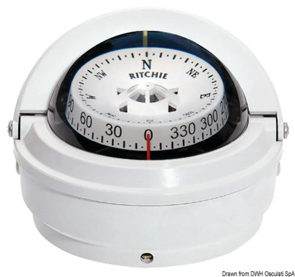 Boussole étanche Voyager 3 pour navigation côtière et pêche en mer