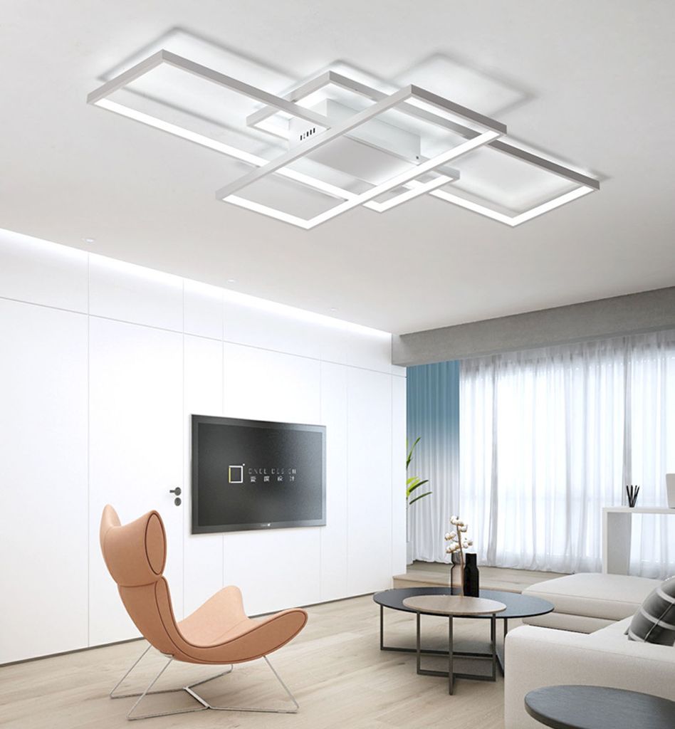 Moderne LED Deckenleuchte Mit Fernbedienung – Dimmbar, 3 Lichtfarben, Flach Für Wohnzimmer & Schlafzimmer