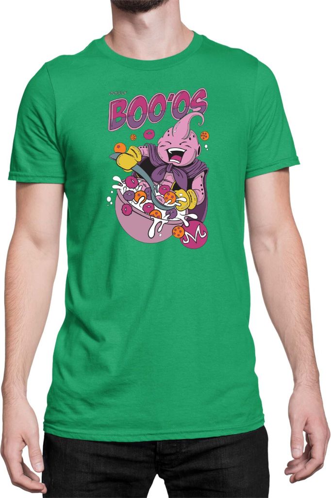 Herren T-Shirt Dragon Anime Manga Ball Z Majin Boo 03, Man 3XL / Grün