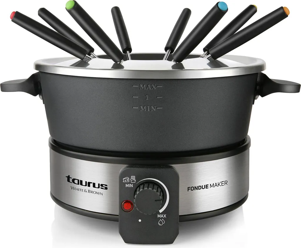 Fondue Taurus 1000W Haute Performance avec Thermostat pour 8 Personnes