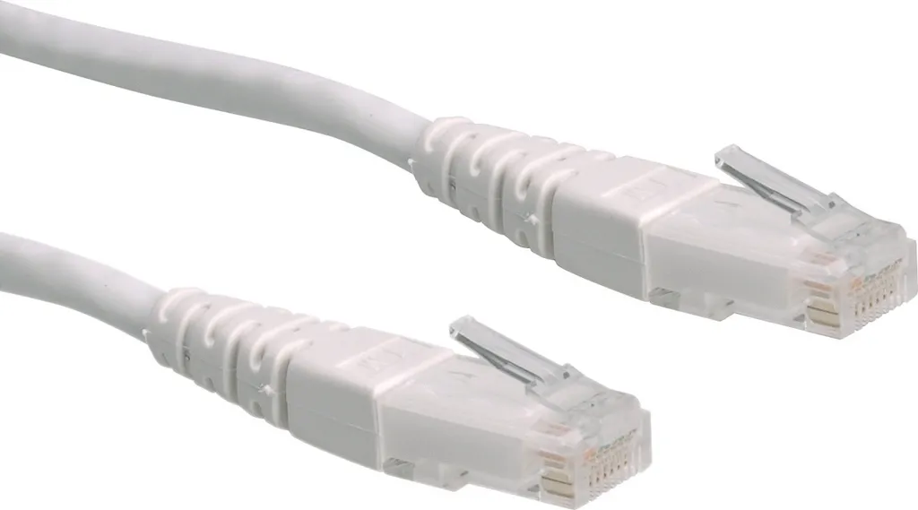 Stock Cavo ROLINE Cat.6 UTP 0.5m Bianco - Fornitura IT Professionale