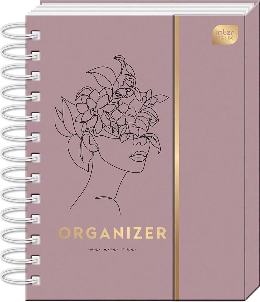 Interdruk Organizer B6 105 mit Magnetverschluss Blume